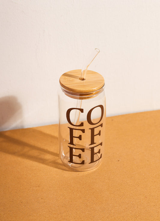 Brown Coffee Glass Can
