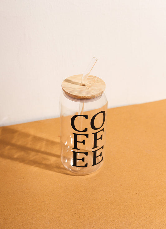 Black Coffee Glass Can