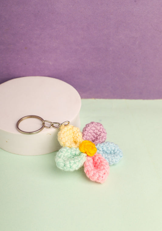 Multi Flower Keychain