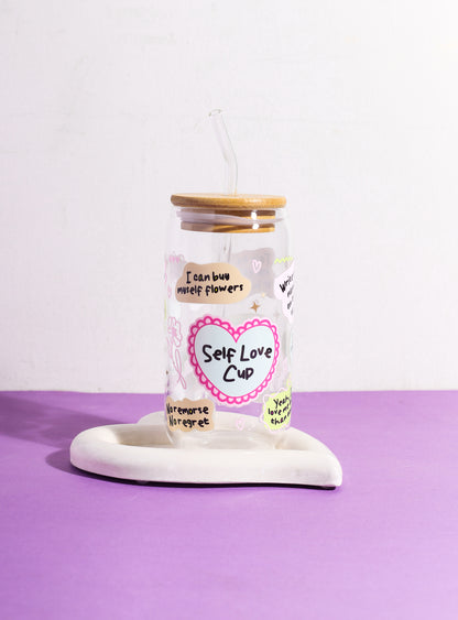 Self-love Cup Glass Can