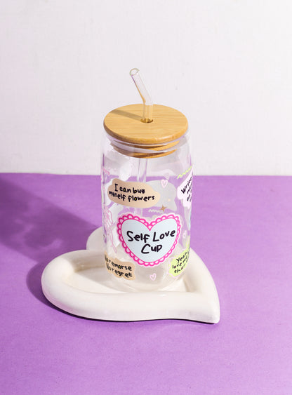 Self-love Cup Glass Can