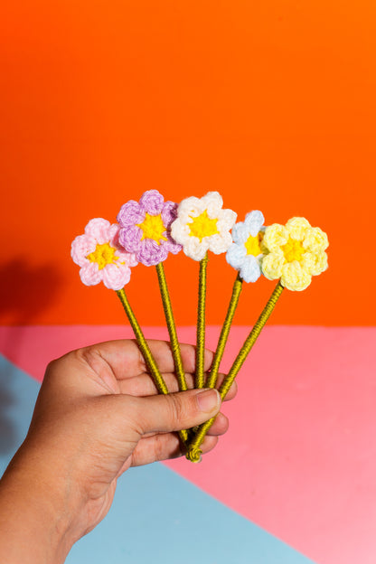 Mini Daisy Crochet Flowers