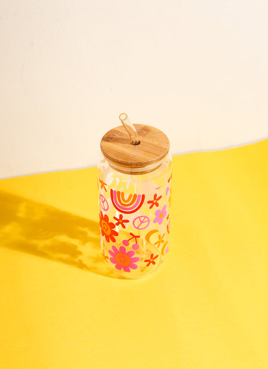 Sunny Vibes Glass Can