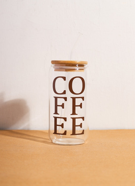 Brown Coffee Glass Can