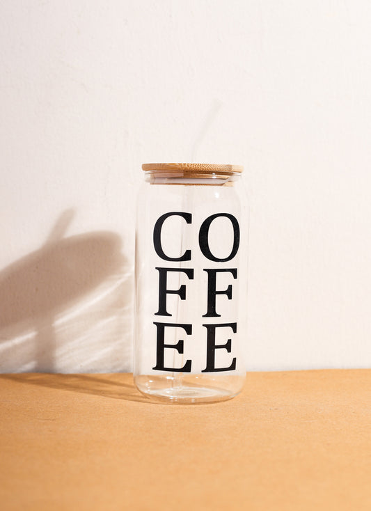 Black Coffee Glass Can