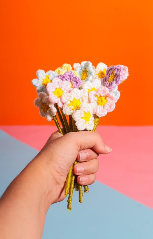 Mini Daisy Crochet Flowers