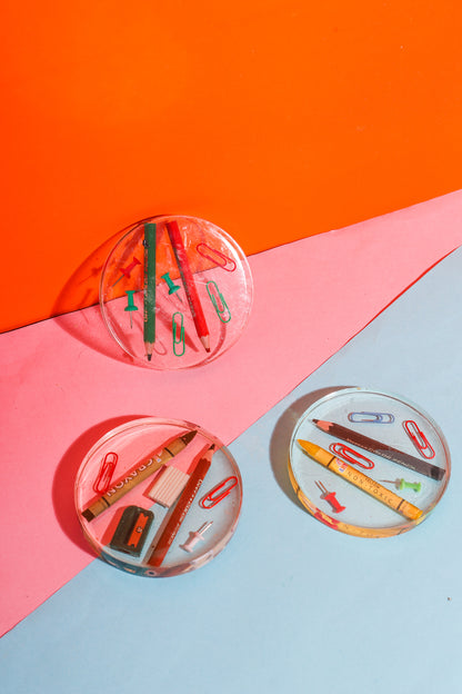 Back to School Resin Coaster