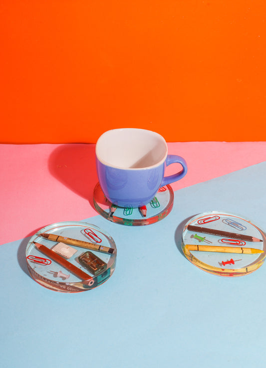 Back to School Resin Coaster