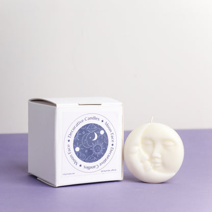 Moon Face Candle