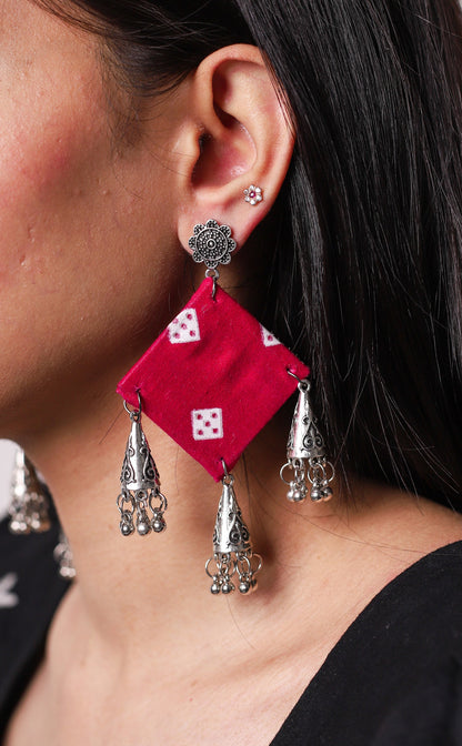 Pink Patang Earrings