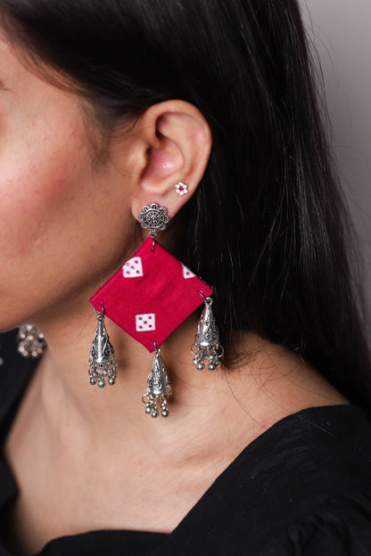 Pink Patang Earrings