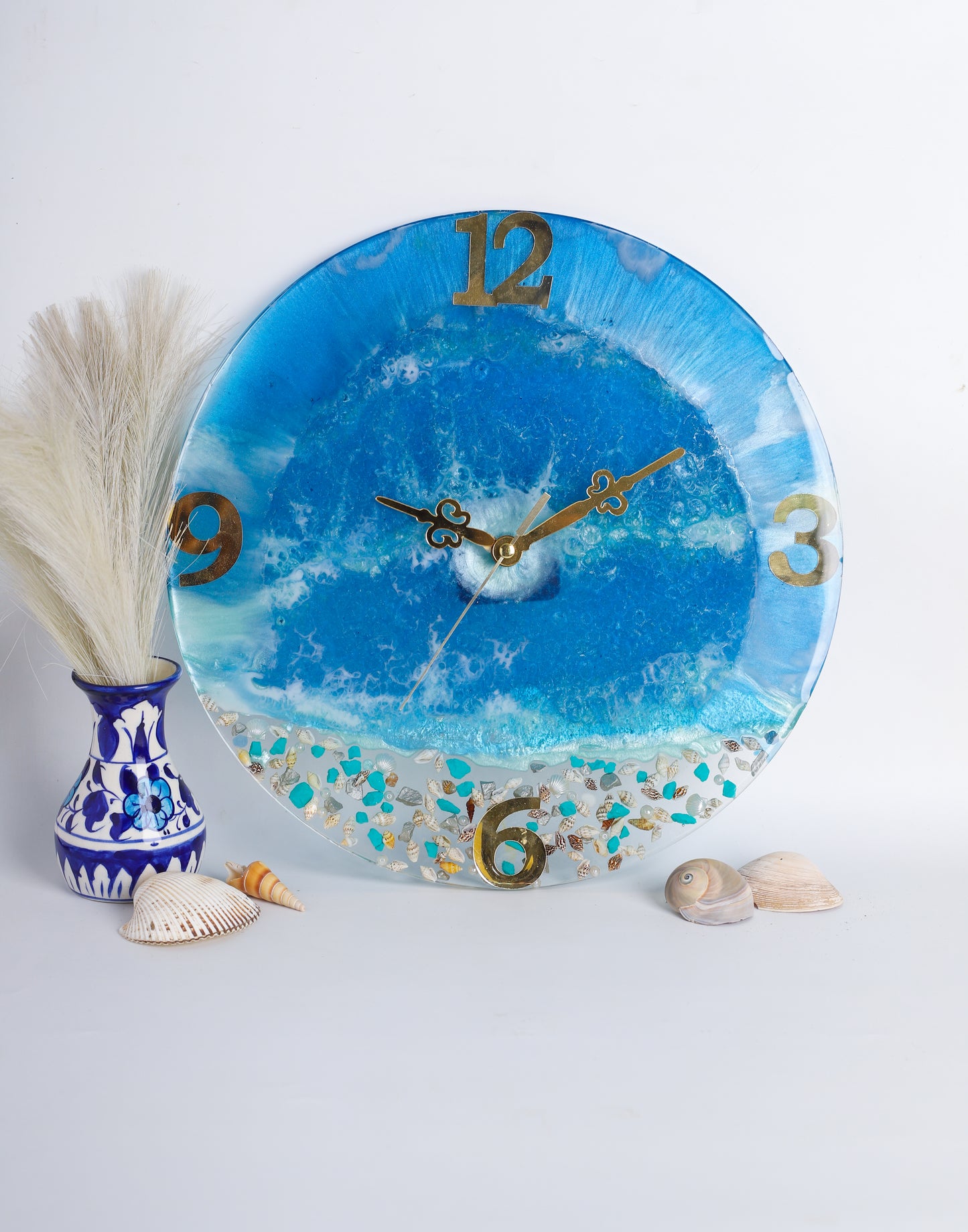 Sea Theme Resin Clock