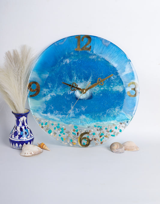 Sea Theme Resin Clock
