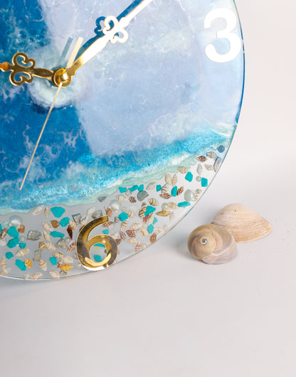 Sea Theme Resin Clock