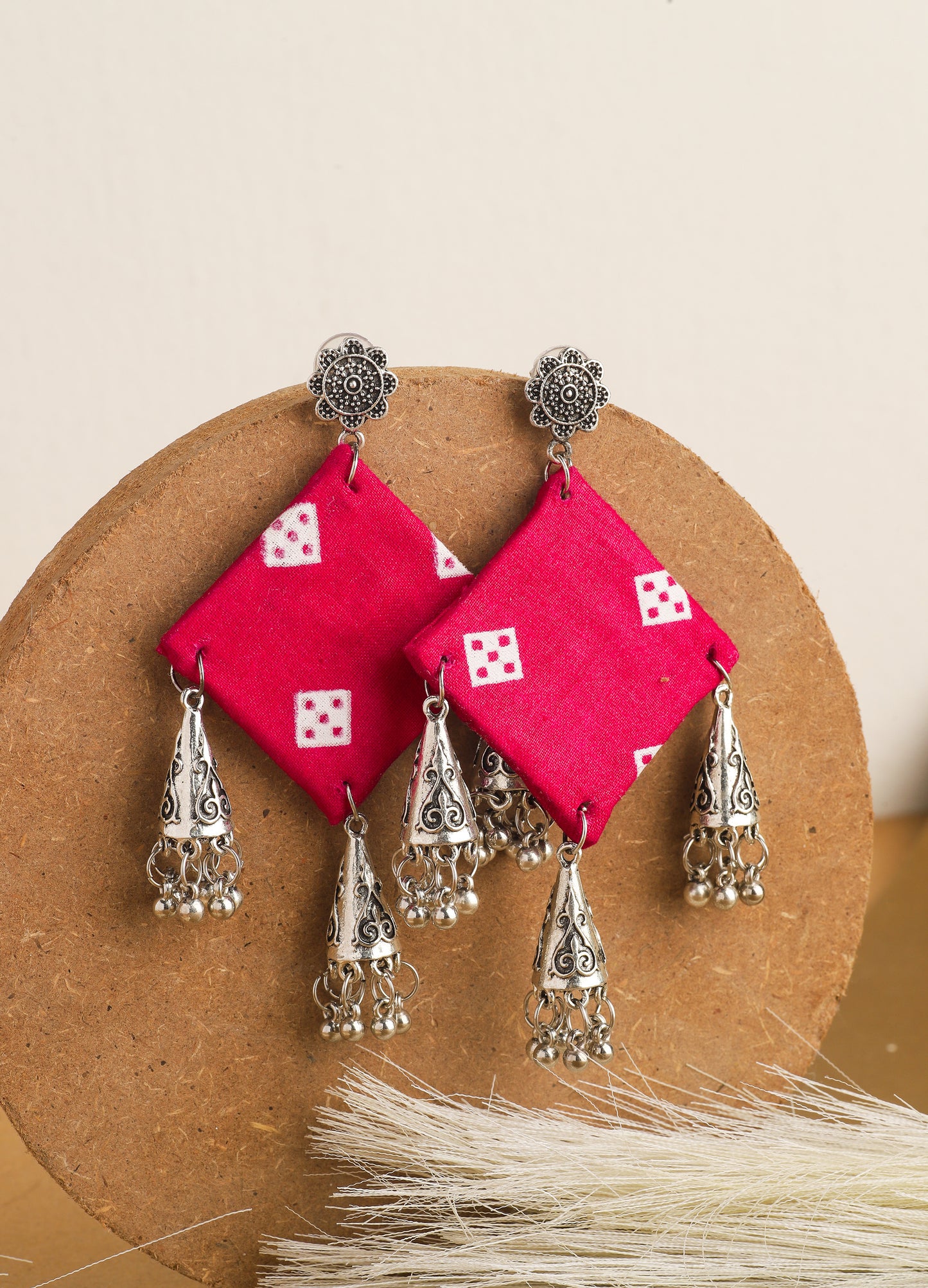 Pink Patang Earrings