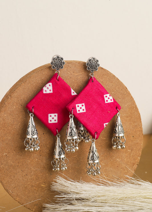 Pink Patang Earrings