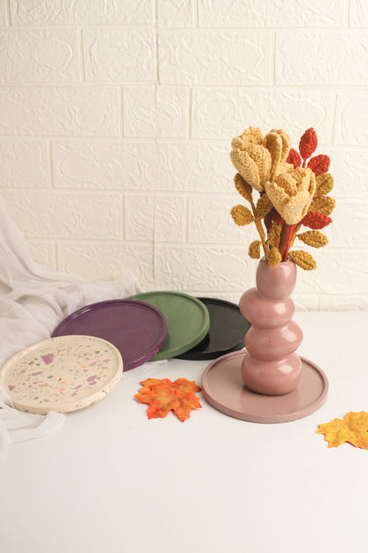 Fall Tones Circle Tray - 6 Inches