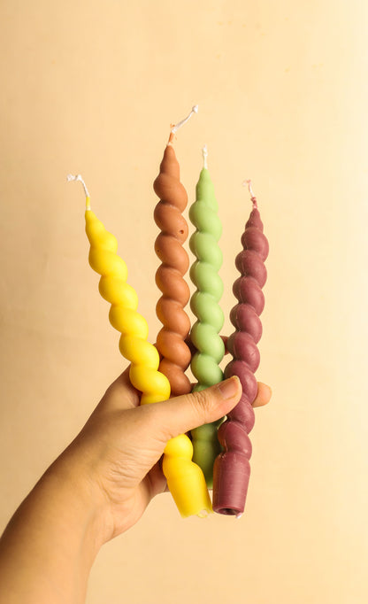 Fall Twisted Candles