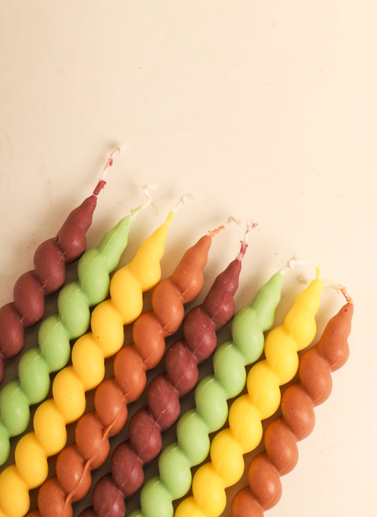Fall Twisted Candles