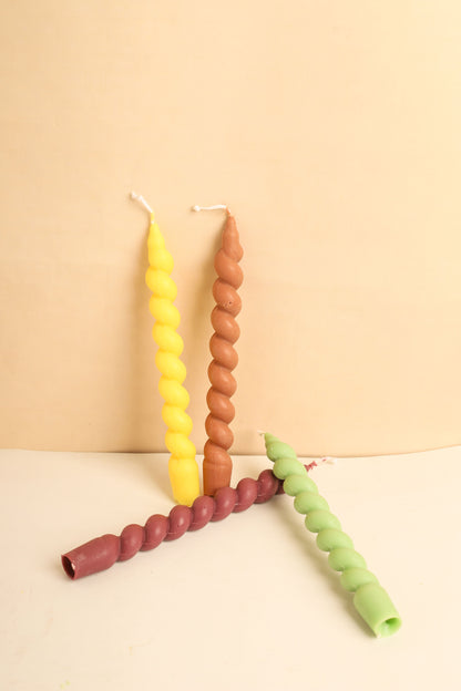 Fall Twisted Candles