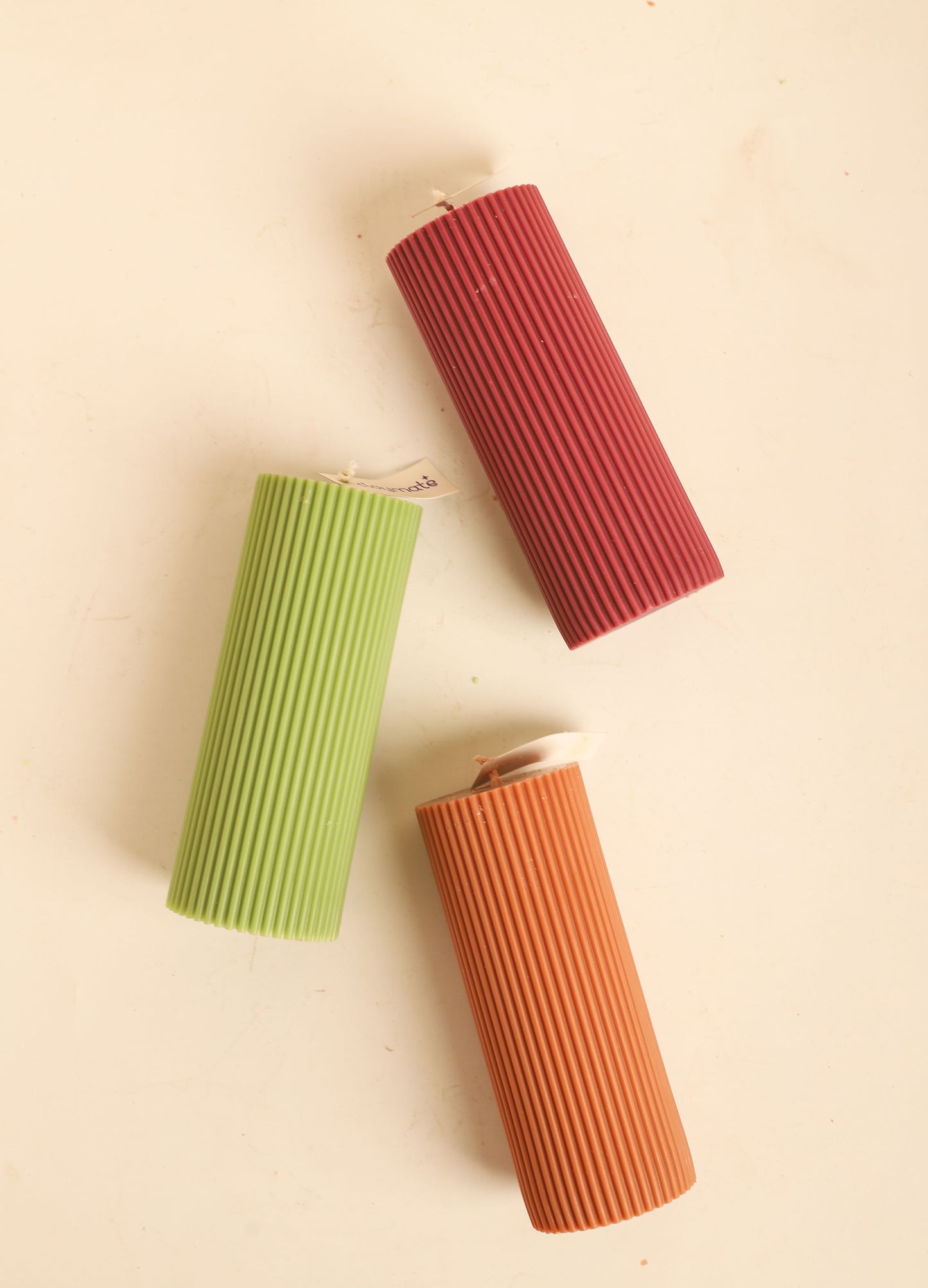 Fall Striped Candle (Large)