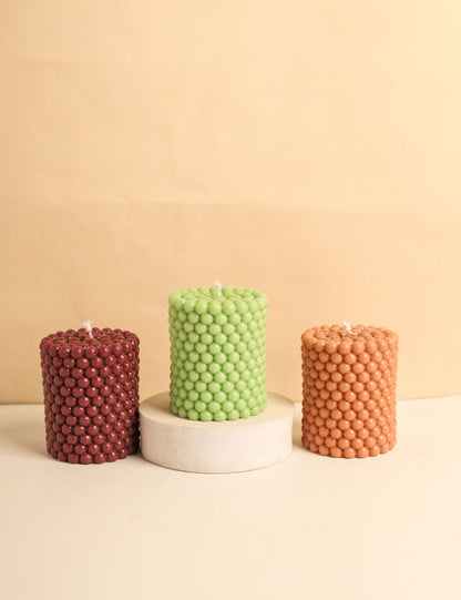 Pearl Pillar Candle - Fall