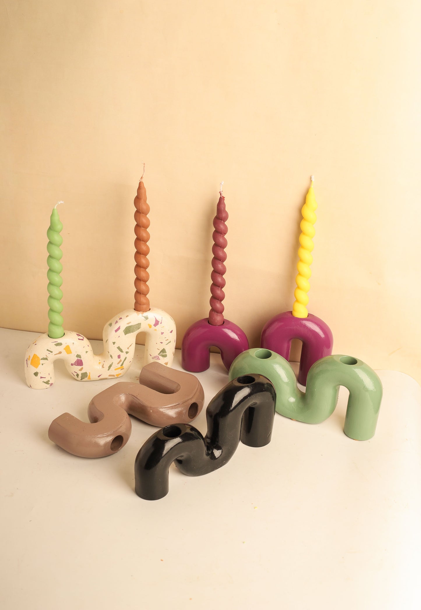 M-Shaped Candle Holder