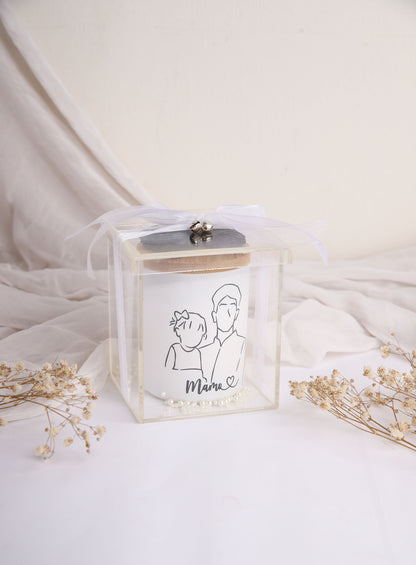 Memory Glow - Custom Portrait Candle