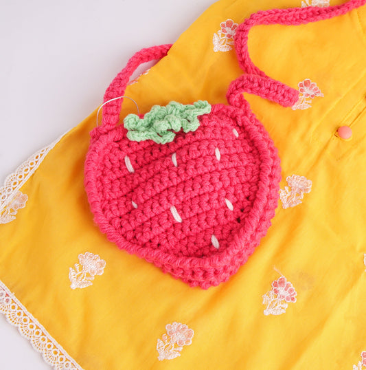 Strawberry Crochet Bag