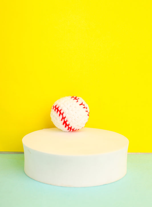 Cricket Ball Keychain