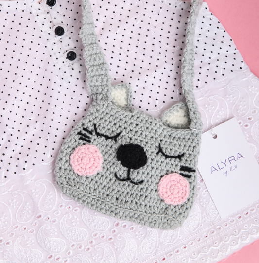 Cat Crochet Bag