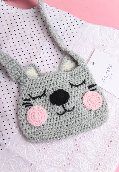 Cat Crochet Bag