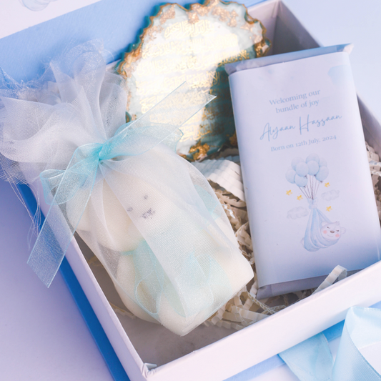 Mini blue Customized Giftbox