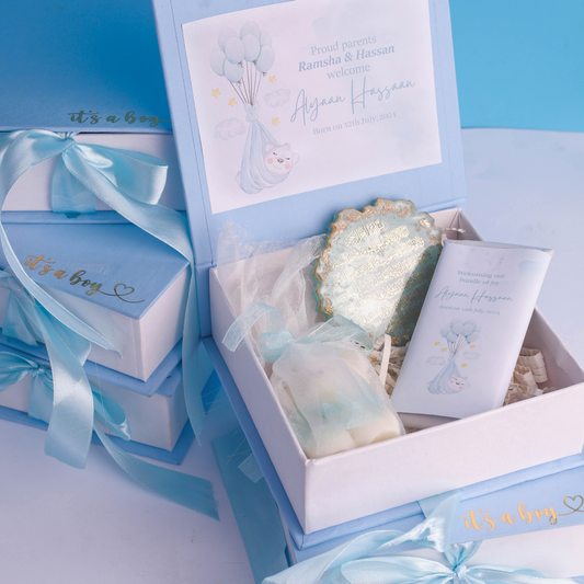 Mini blue Customized Giftbox