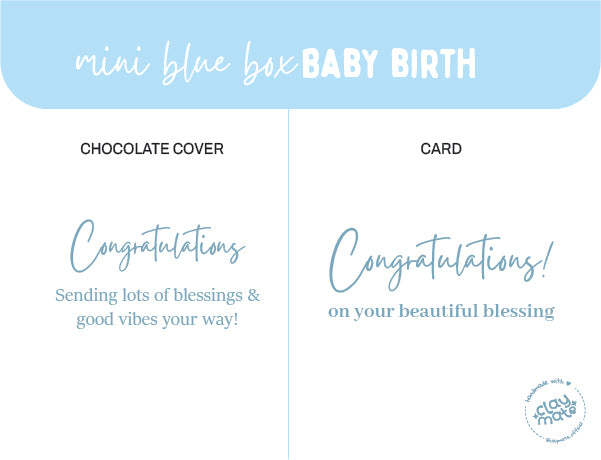 Mini blue Customized Giftbox