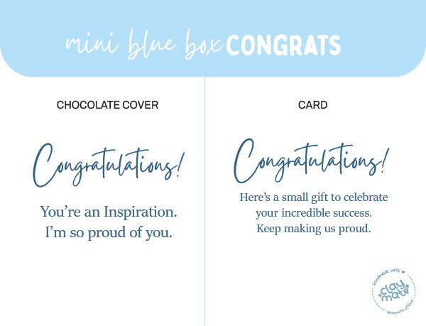 Mini blue Customized Giftbox