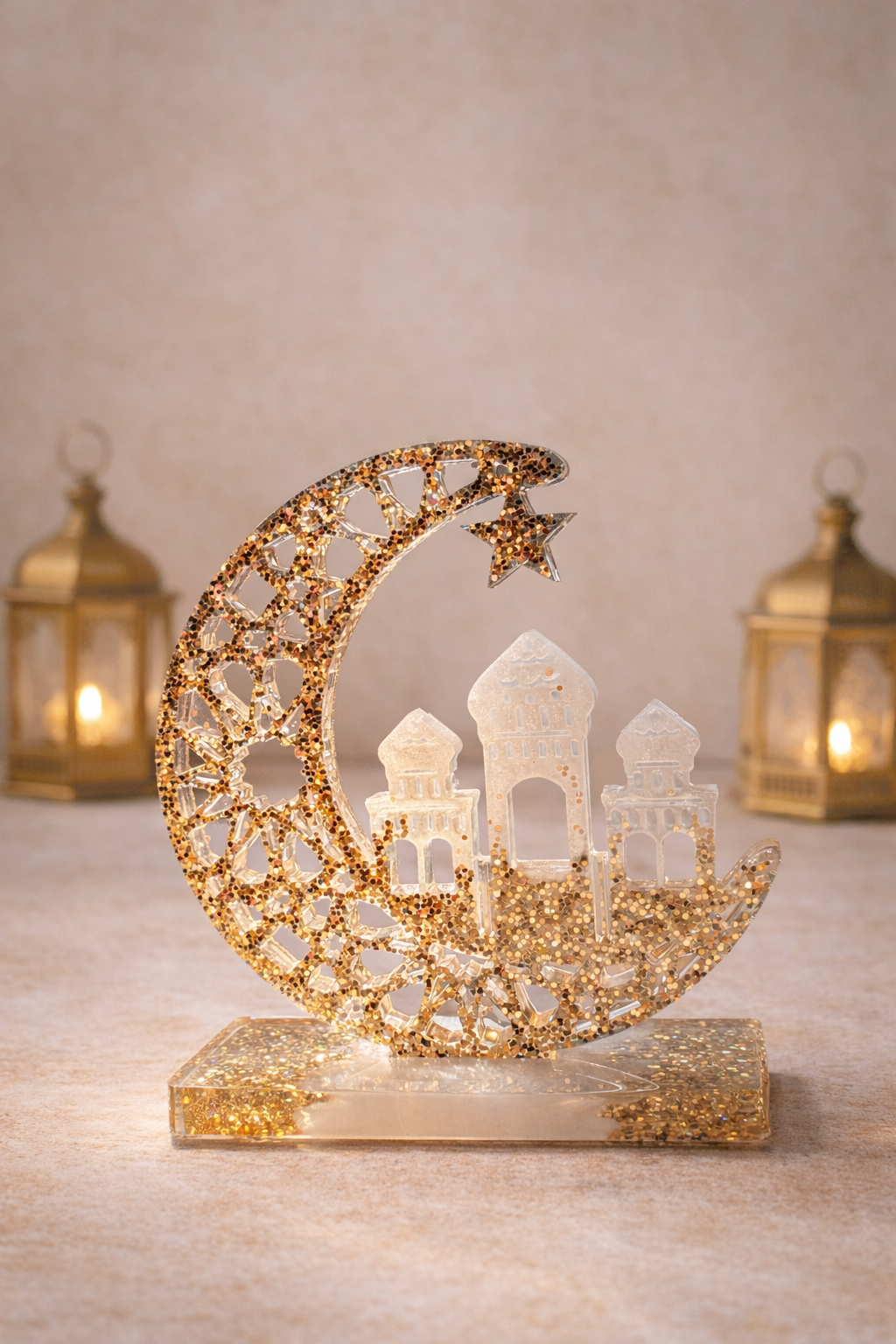 Crescent Resin Plaque